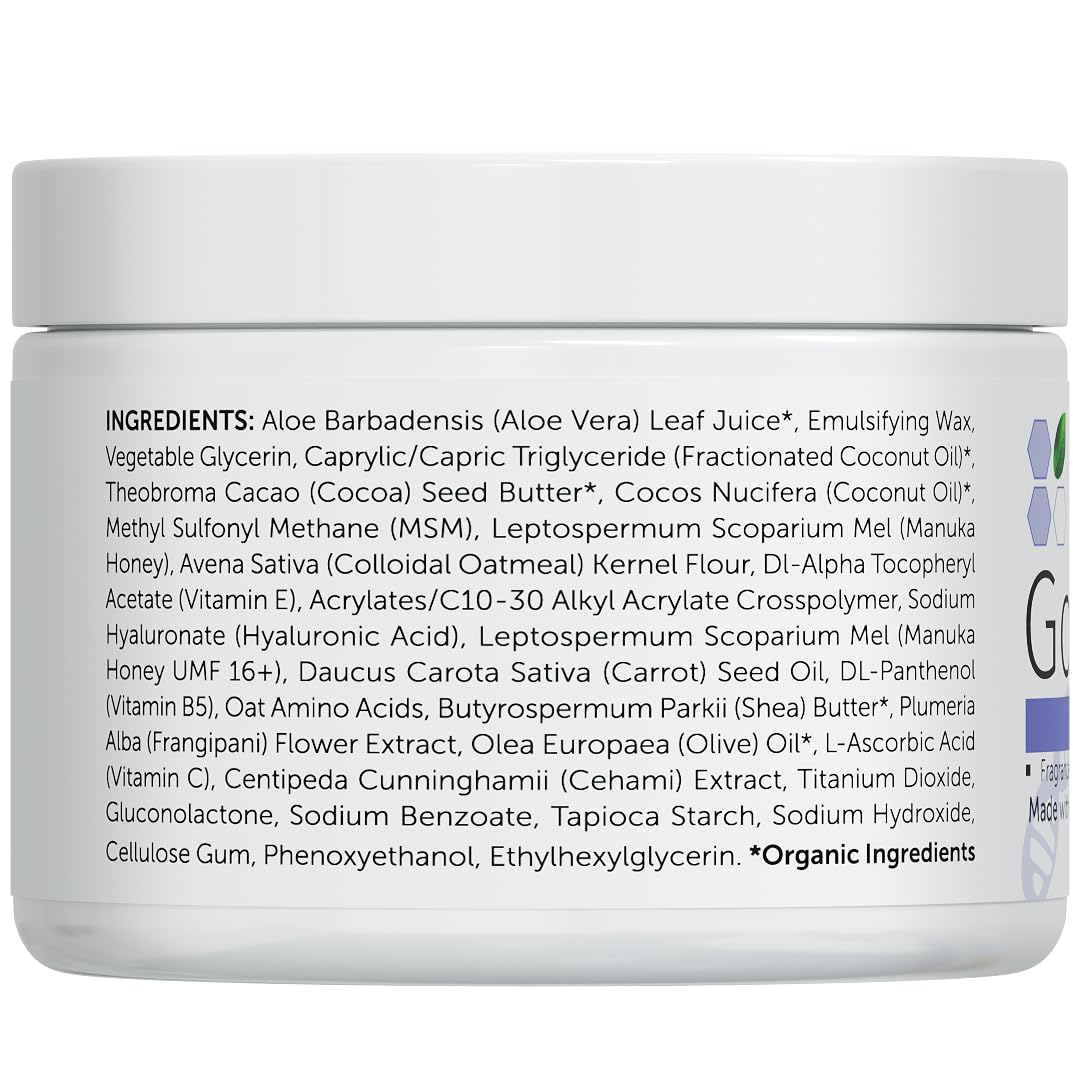 USA-made GOOD ON YA' face cream packaging emphasizes quality