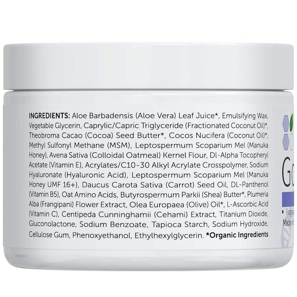 USA-made GOOD ON YA' face cream packaging emphasizes quality