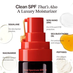 Good Weather Skin The One Daily Sun Cream zinc and niacinamide ingredients closeup
