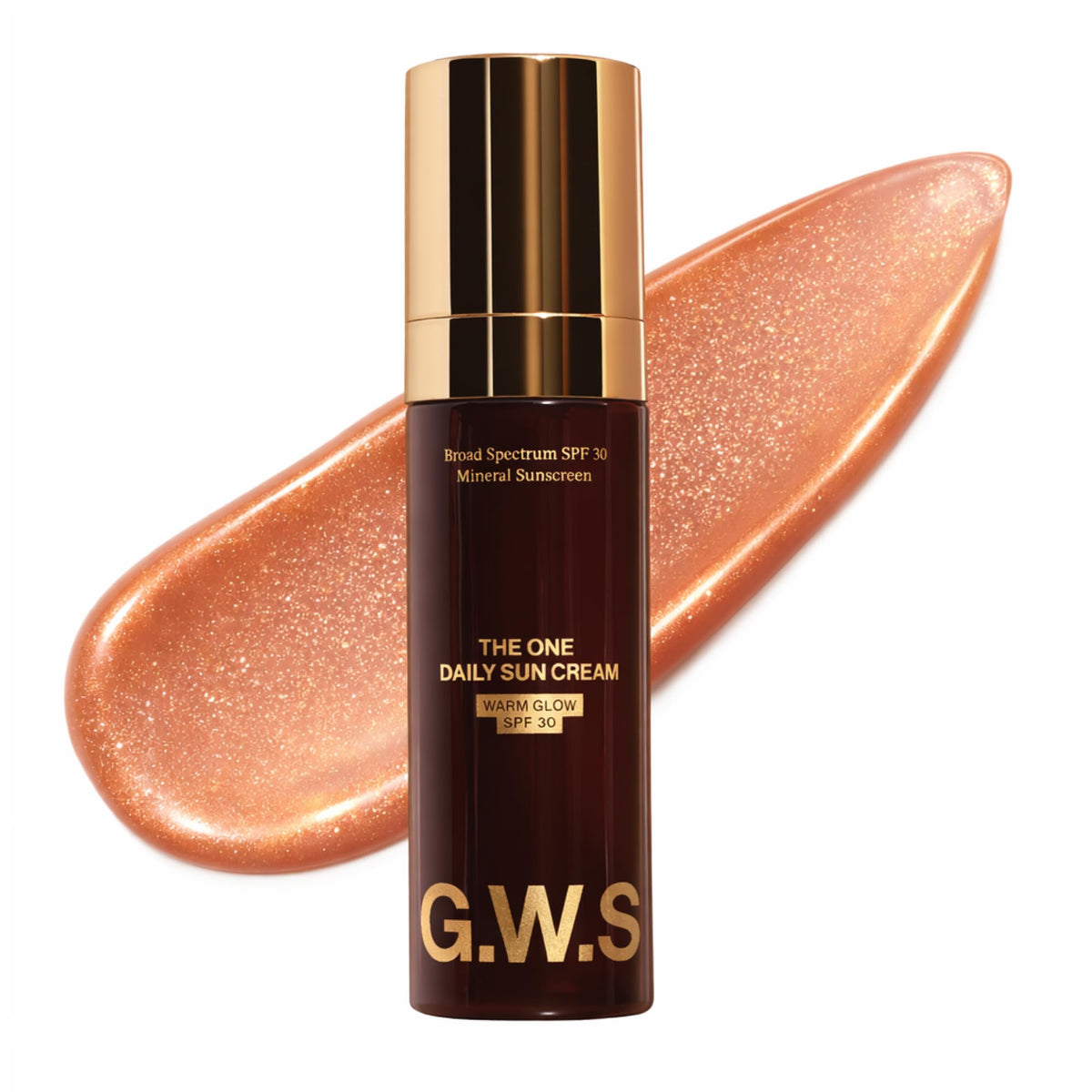 Good Weather Skin The One Warm Glow SPF 30 on face and neck for daily protection.