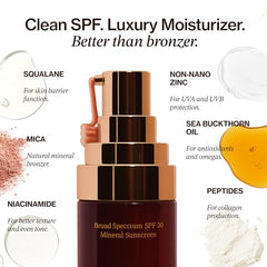 Good Weather Skin fragrance-free cream texture shown on skin.