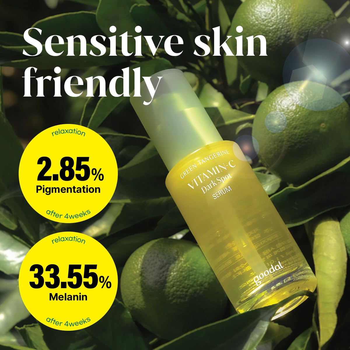 GOODAL advanced version label on bottle signals premium skincare innovation