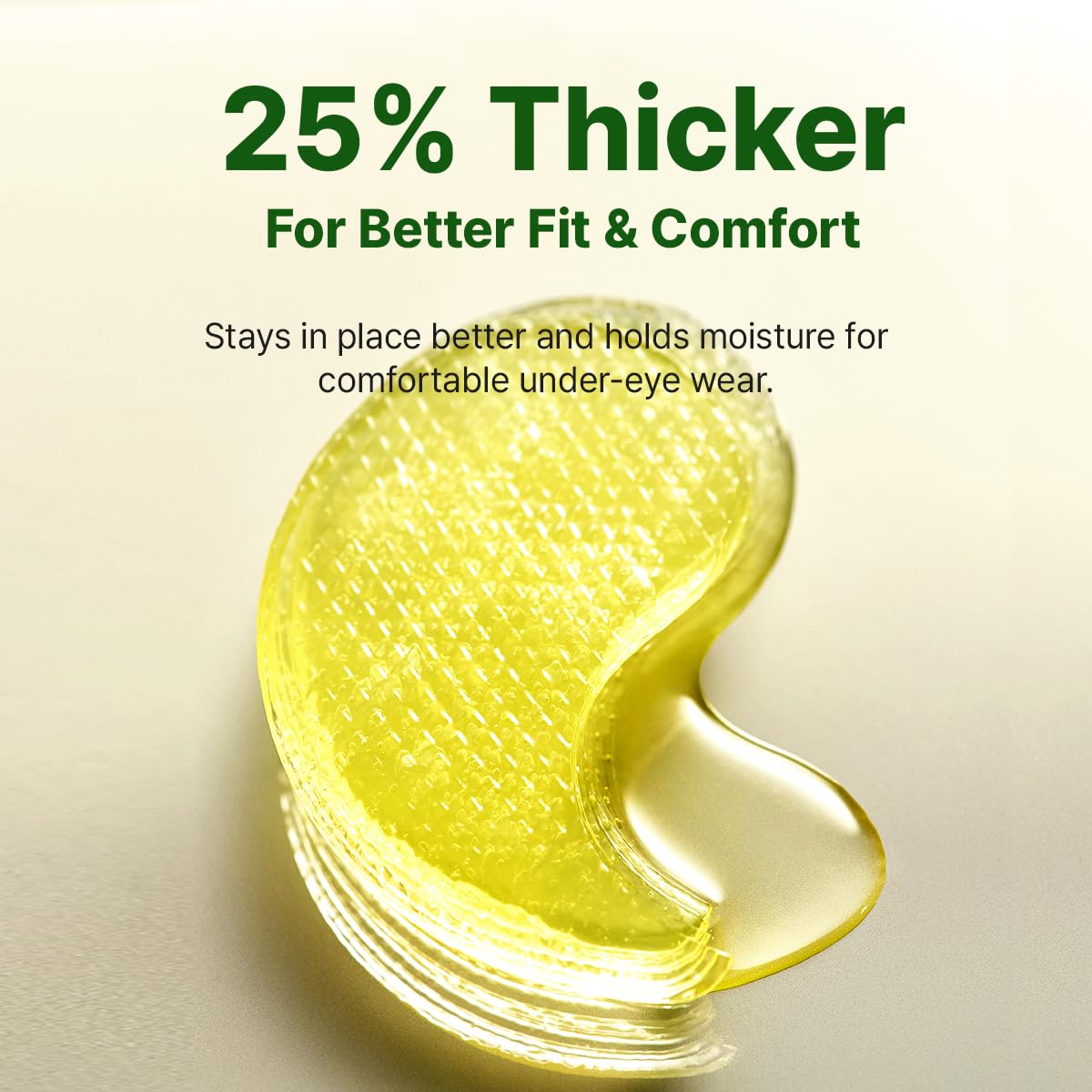 GOODAL Alpha embossed hydrogel texture provides secure adhesion and hydration