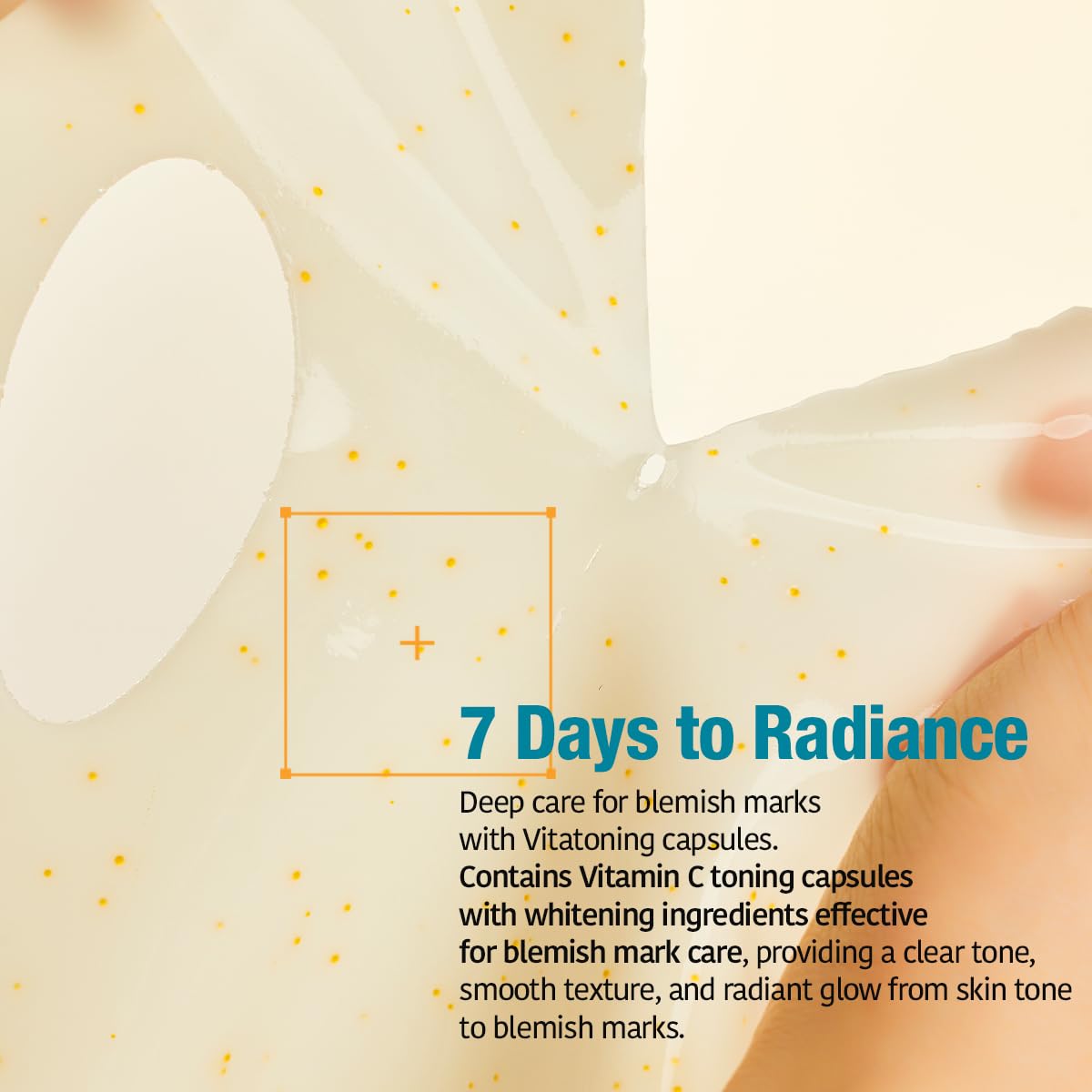 GOODAL Green Tangerine Vita C Gel Mask pores-tightening action visible.