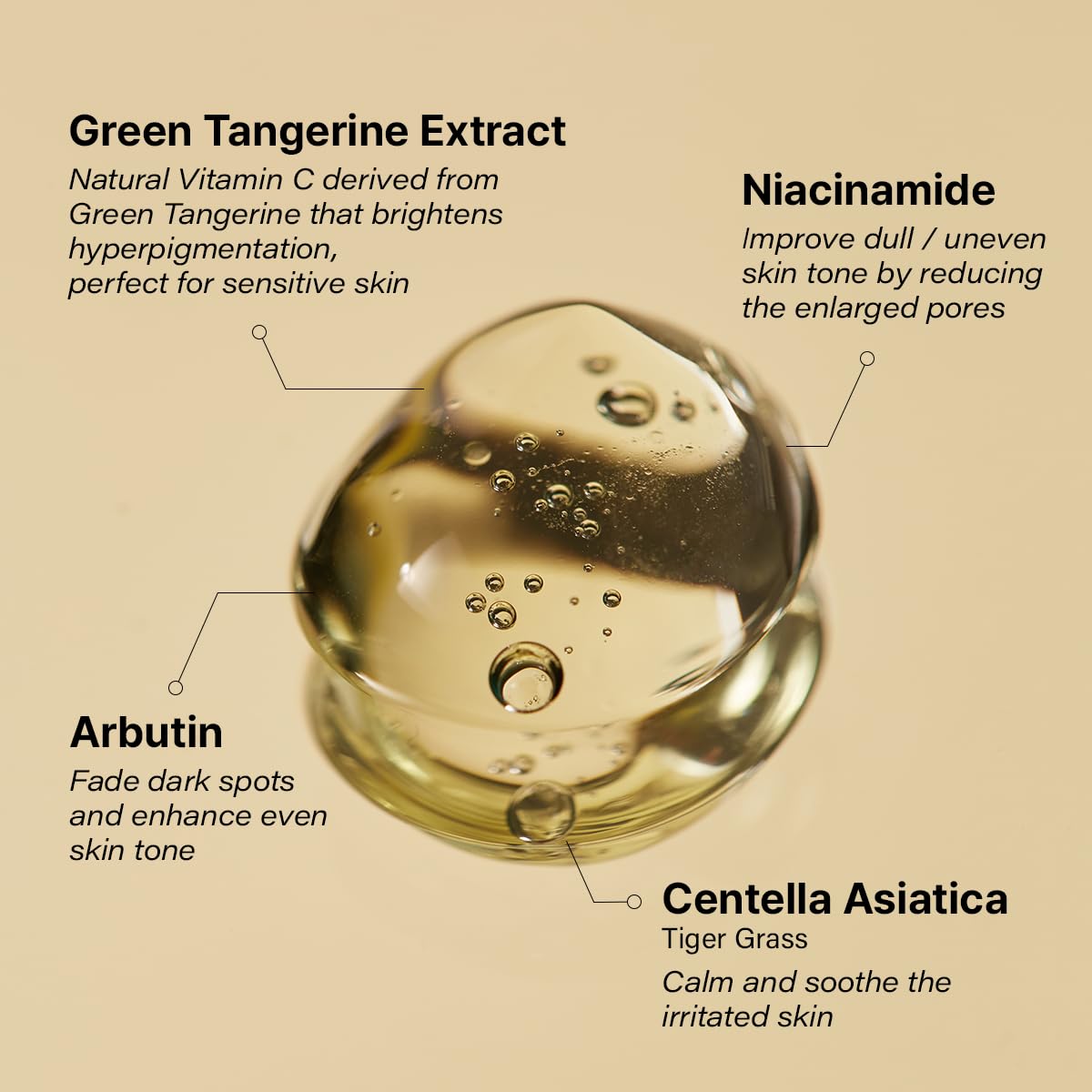GOODAL serum skin-brightening application on skin demonstrates even tone