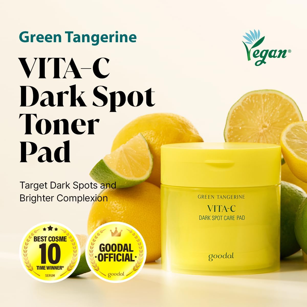 GOODAL toner pad embossed side close-up for targeted cleansing.