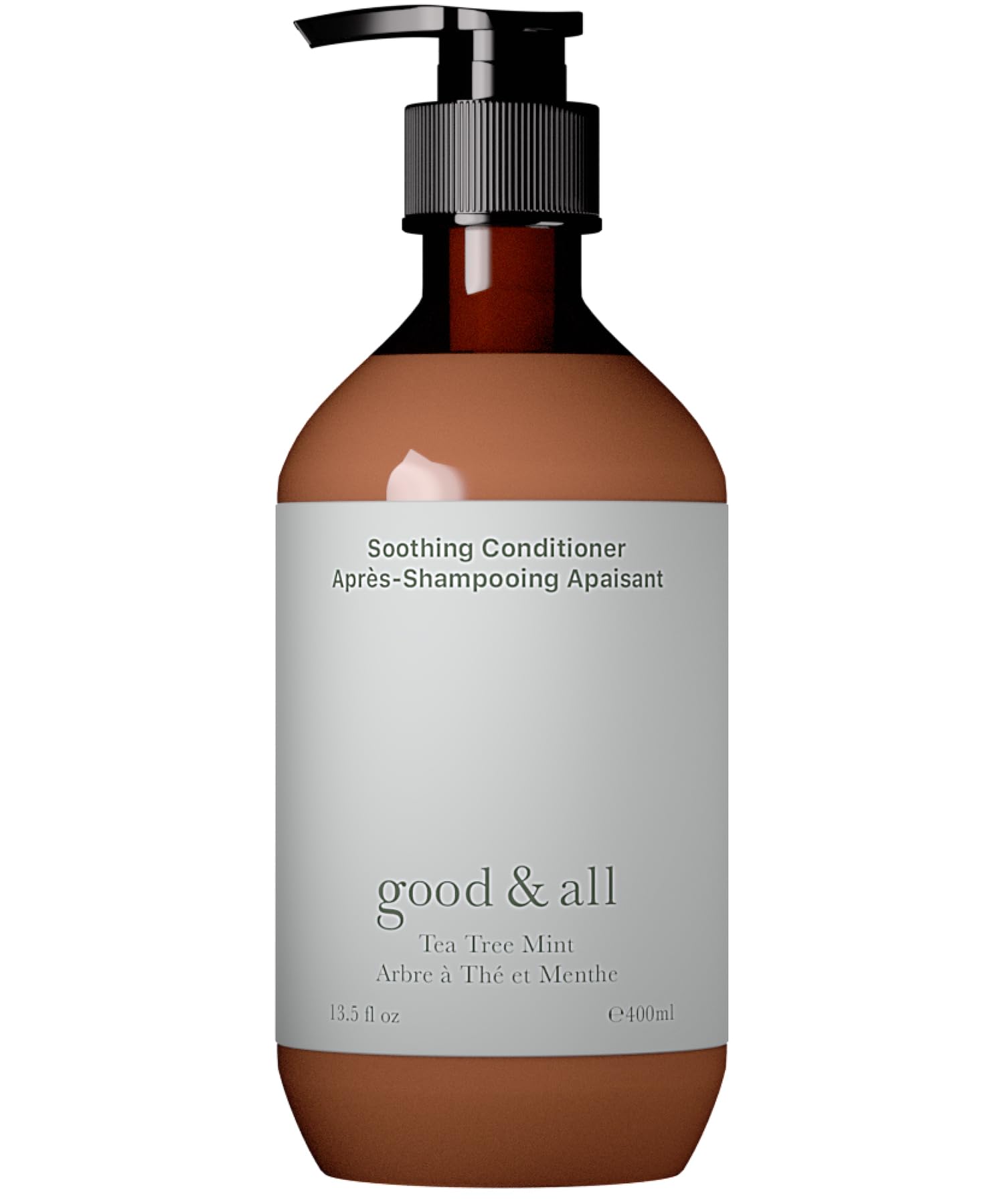GOOD&ALL Tea Tree Conditioner bottle showing fragrance-free formula for color-treated hair