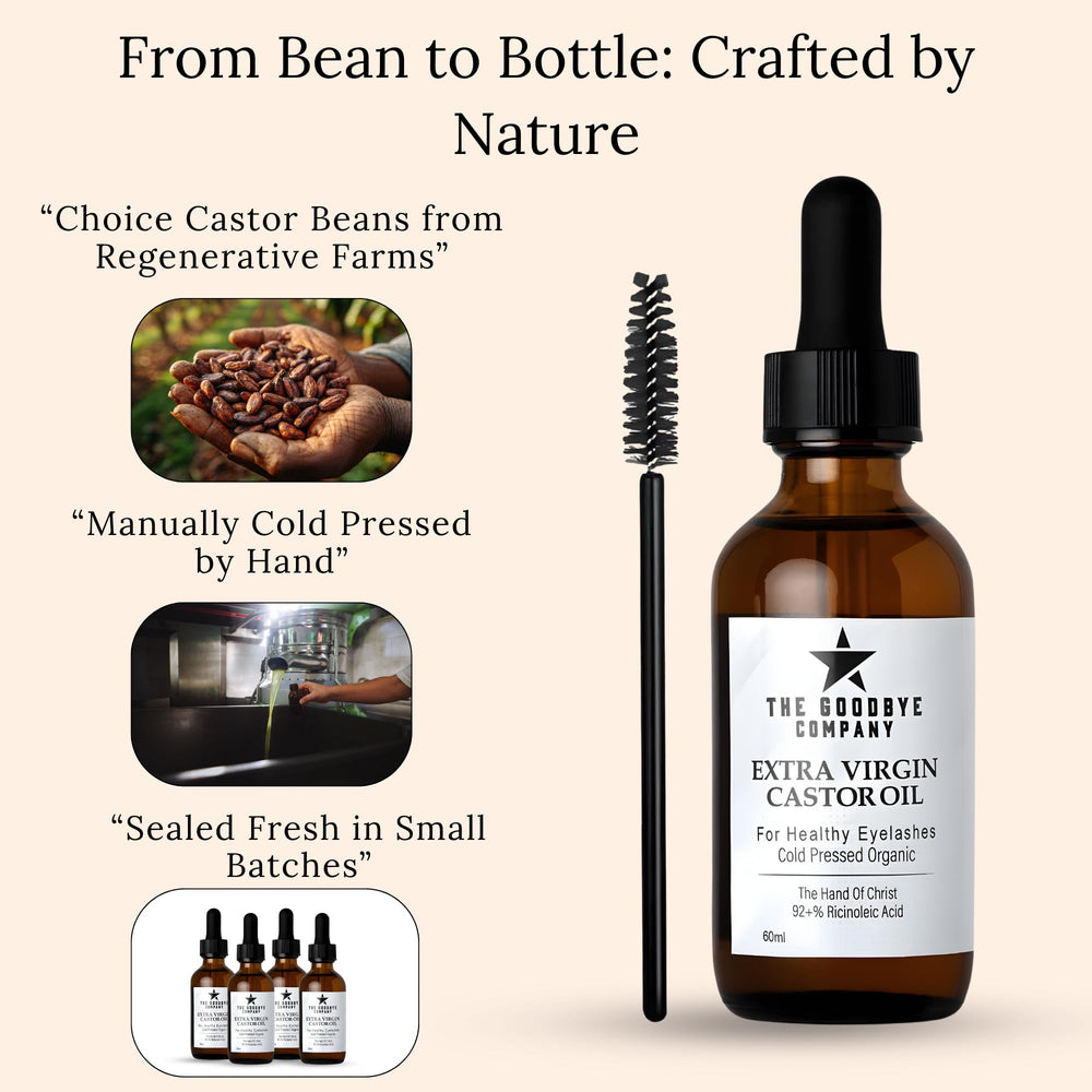 The Goodbye Company castor oil scalp-nourishment for gentle daily care.
