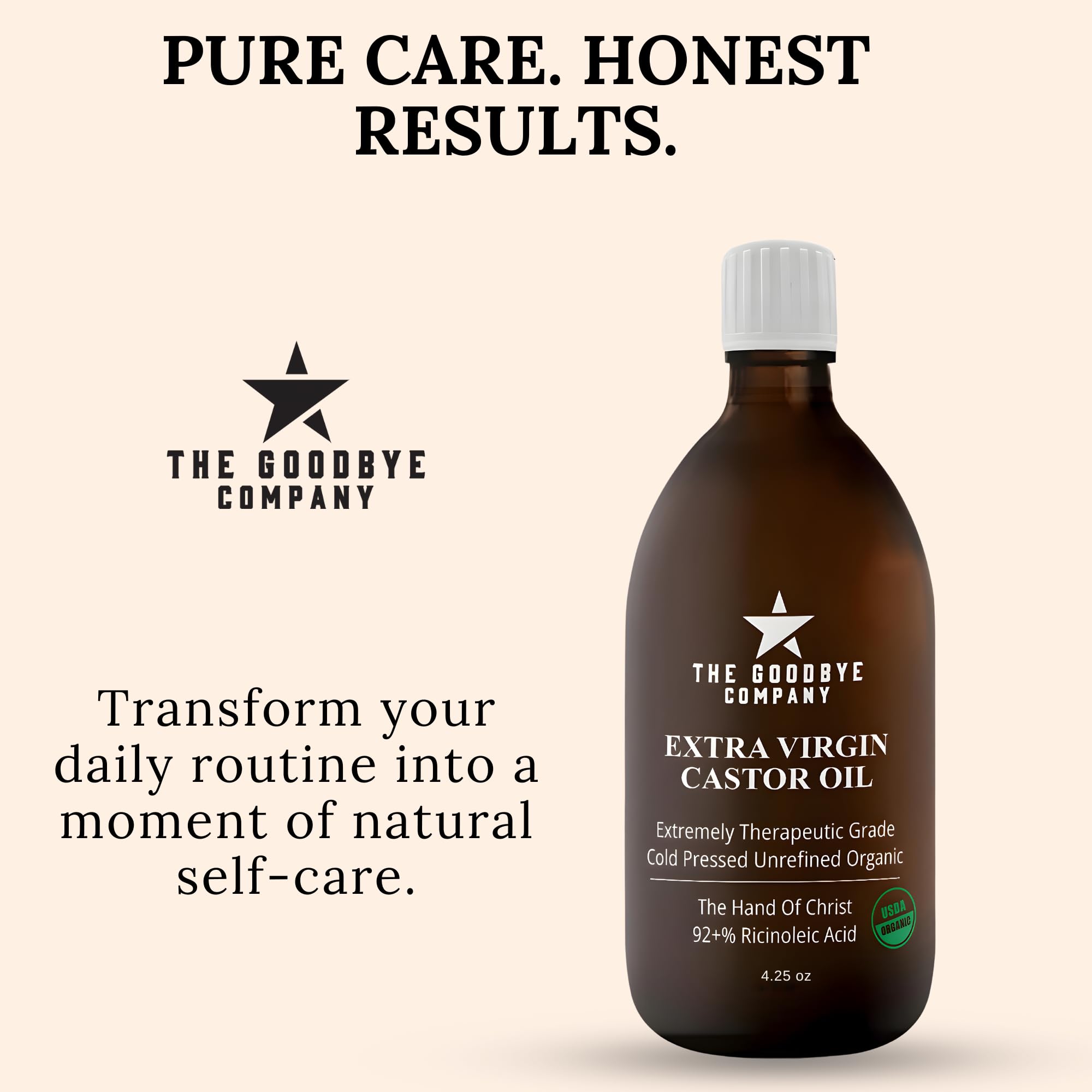Versatile Goodbye Company castor oil for blends, packs, and routines.