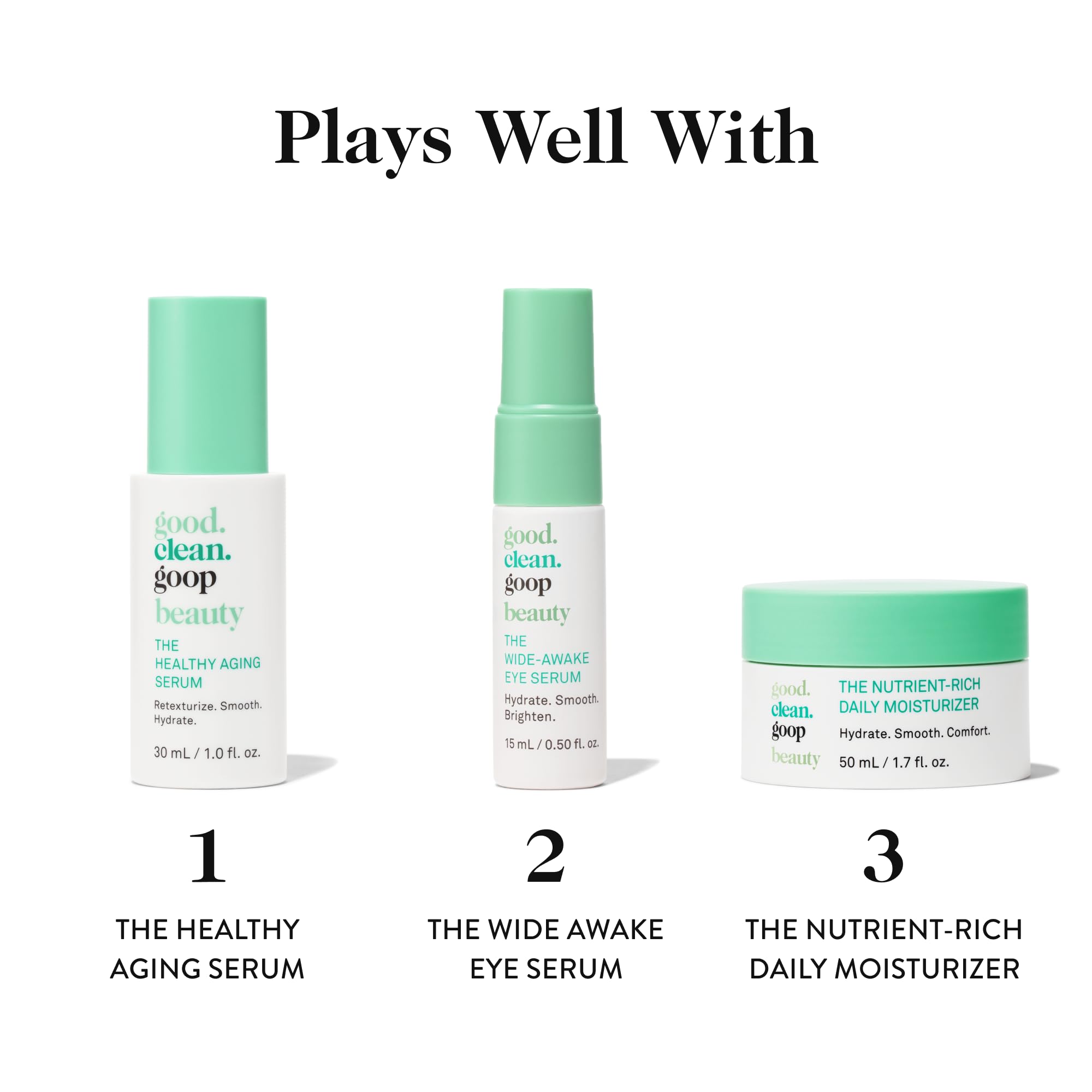 Good Clean Goop morning and evening use fits into daily routines