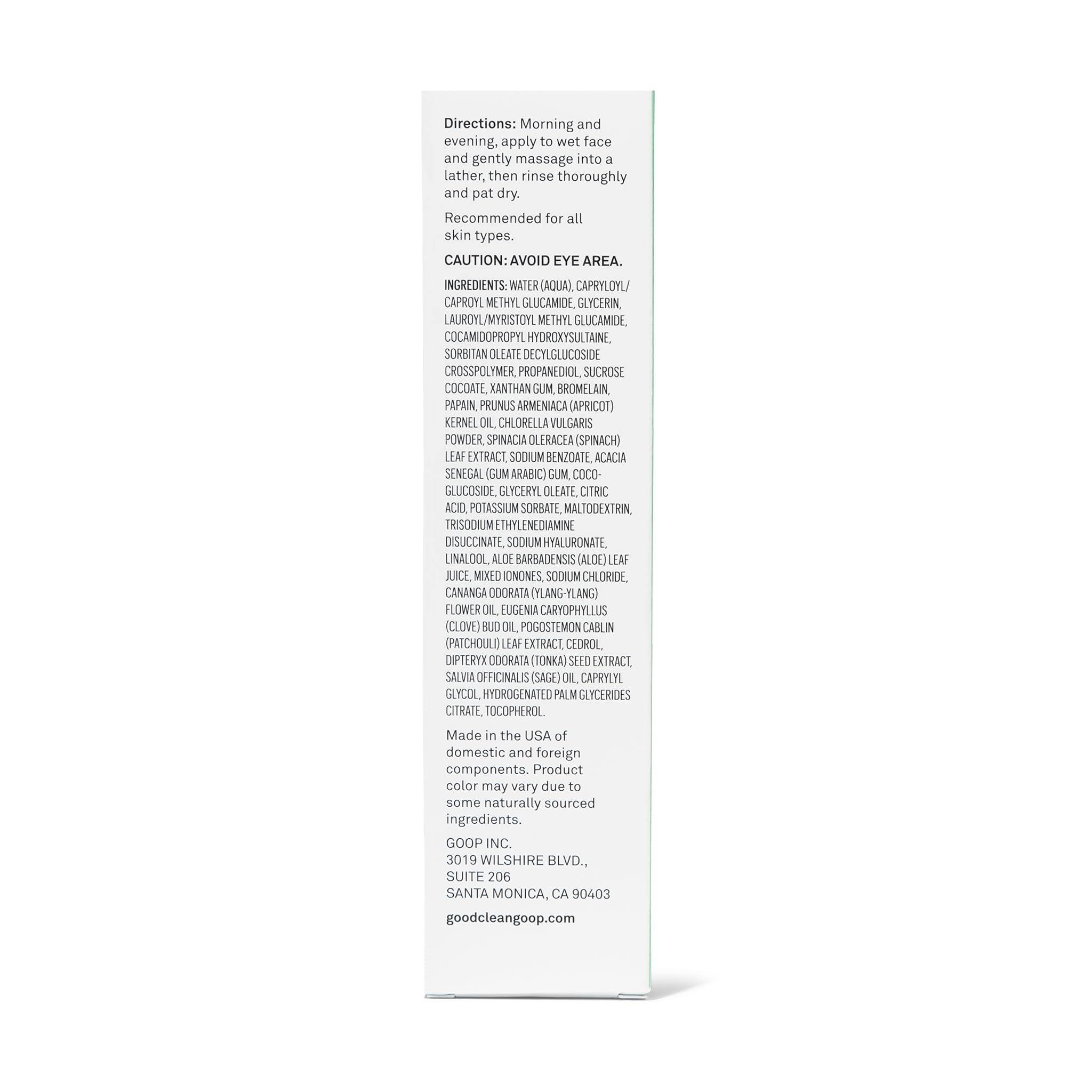 Good Clean Goop 4.2 fl oz packaging for travel-friendly cleansing