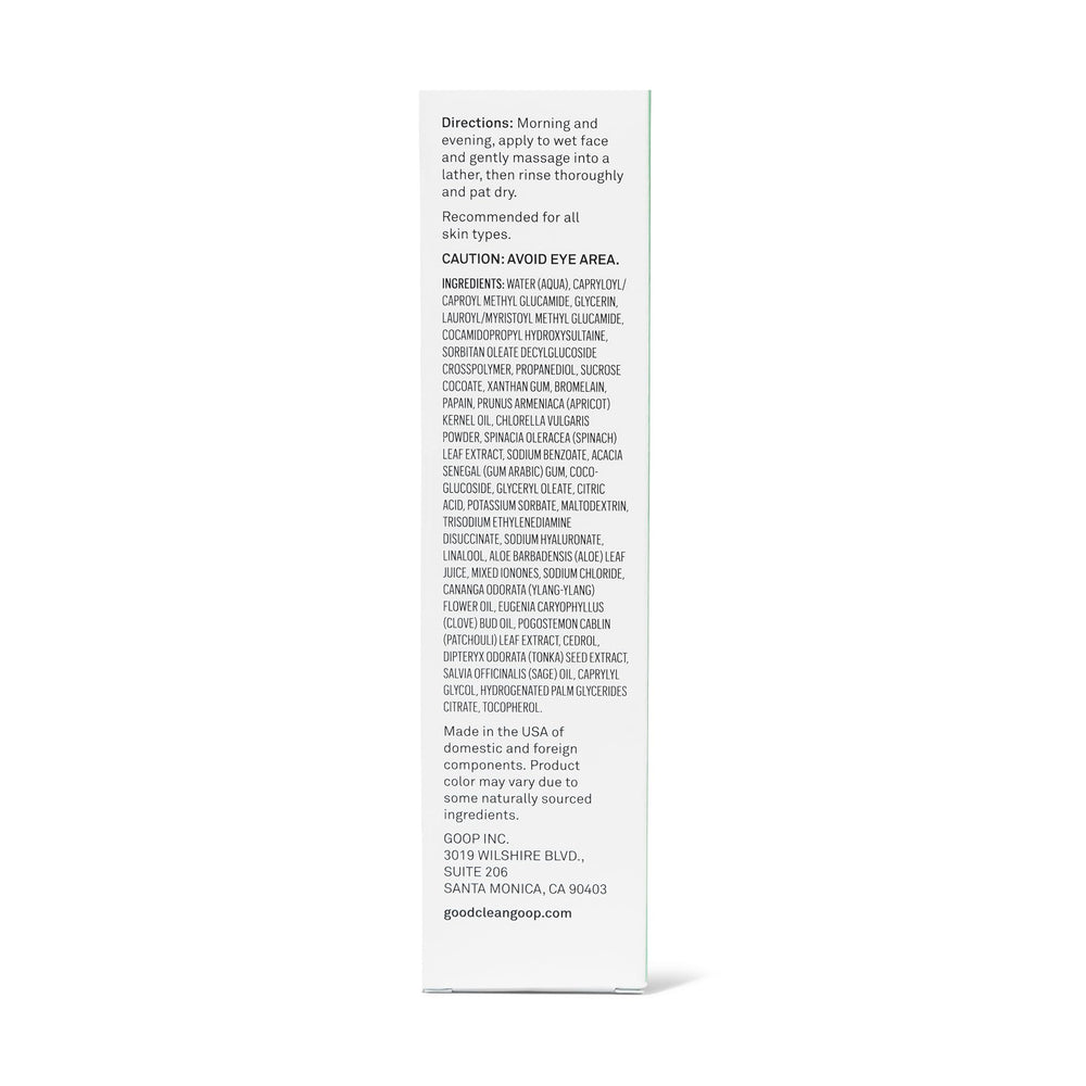 Good Clean Goop 4.2 fl oz packaging for travel-friendly cleansing