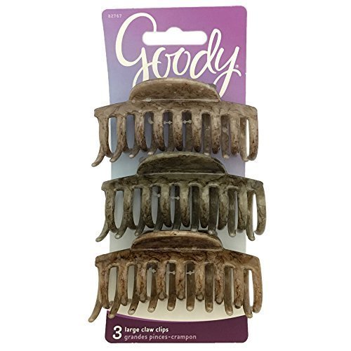 Goody Half Moon Claw Clip 4-pack secures hair with a gentle grip for daily styling.
