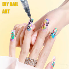 GOOLSUN markers quickly dry for long-lasting nail art.