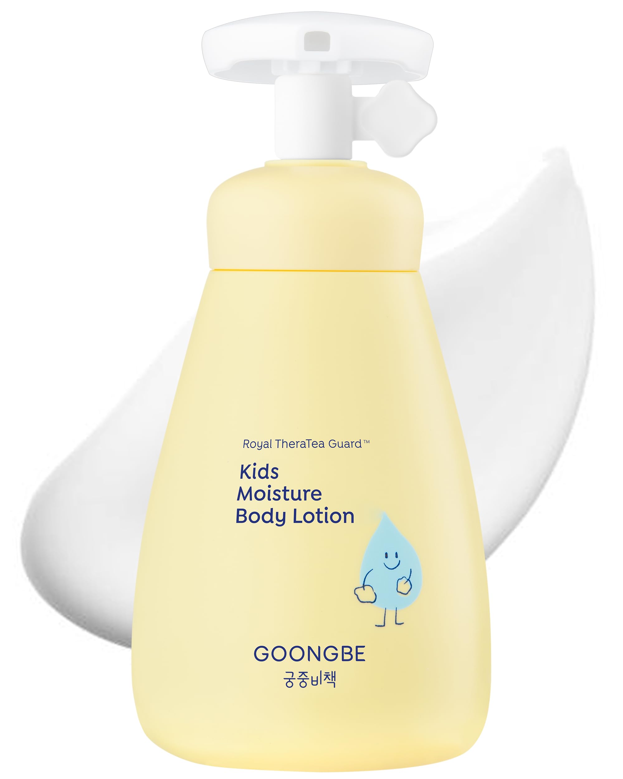 GOONGBE Kids Moisture bottle front demonstrates gentle, lasting hydration for sensitive skin.