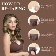 GOO GOO Remy human hair 20-inch extensions for long, smooth styling.