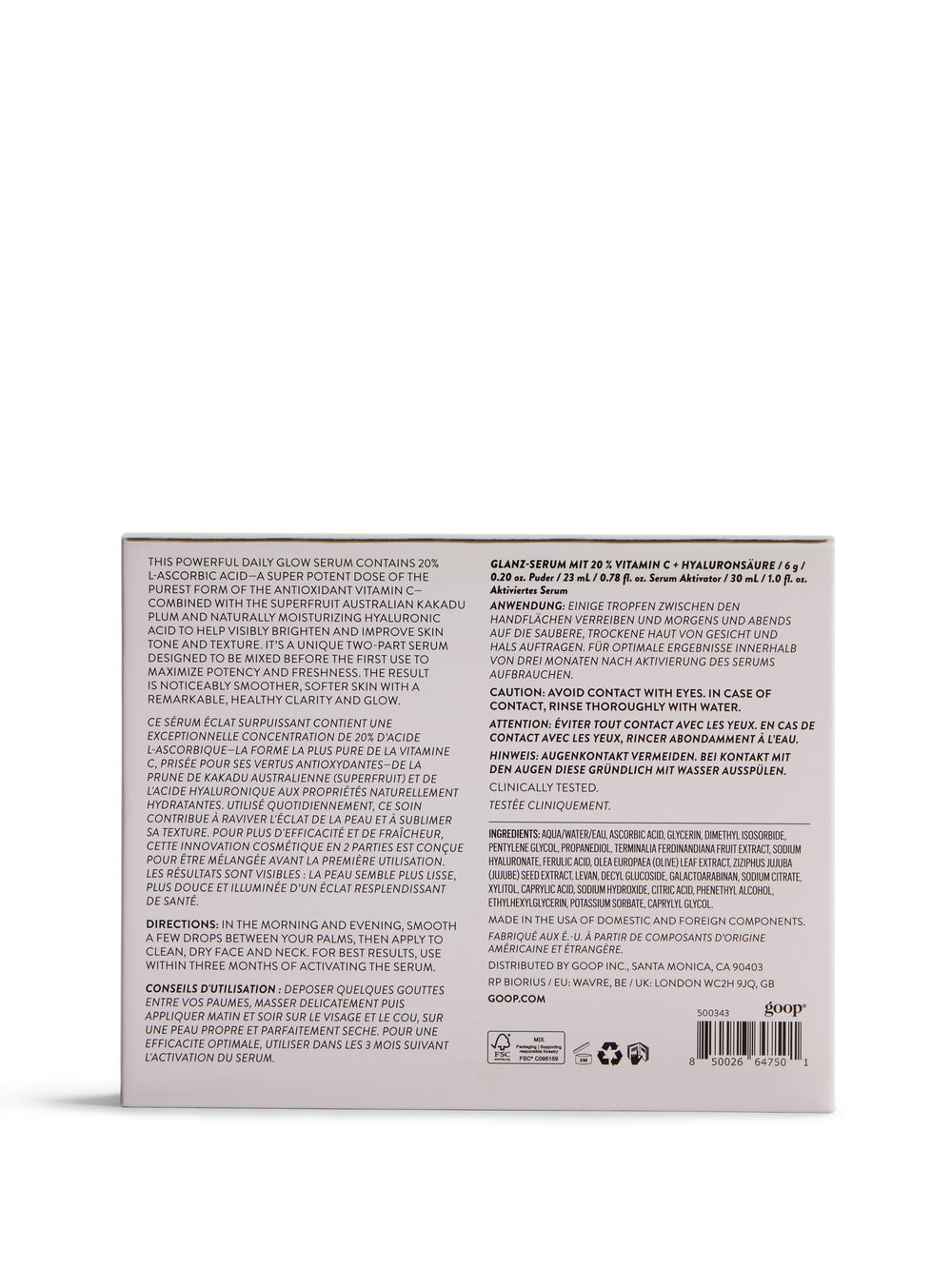 Goop Beauty 20% Vitamin C serum glow after regular use