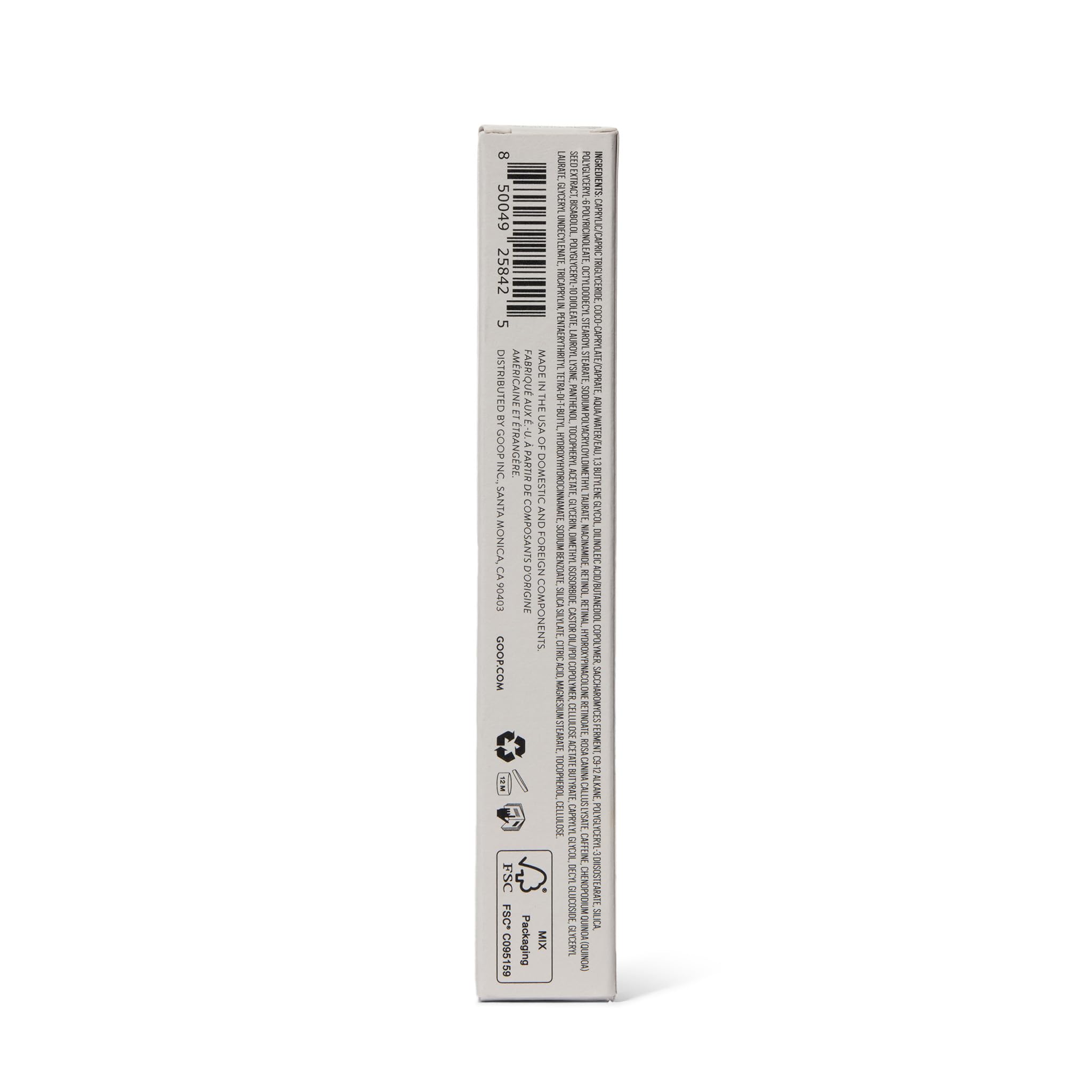goop Beauty 3x Retinol Eye Lift Serum daily-use routine visual.