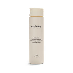 Goop Beauty Amino Acid Conditioner bottle demonstrates detangling-friendly formula.