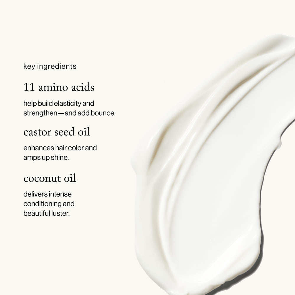 Goop Beauty Amino Acid Conditioner shows a creamy texture for weightless moisturization.