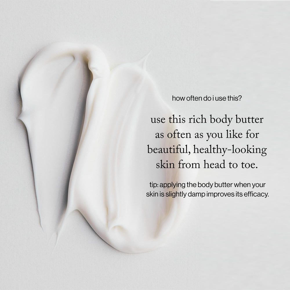 Goop Beauty Body Butter applied on arm for immediate hydration