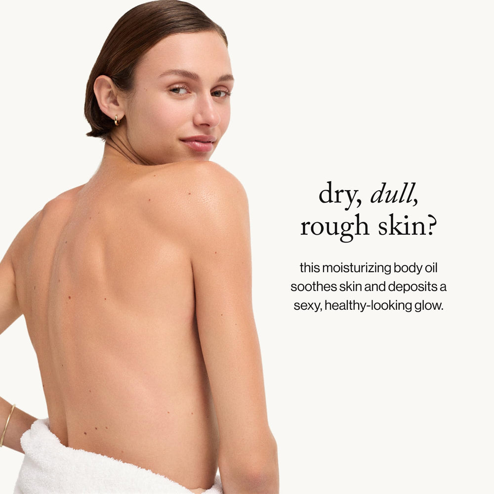 goop Beauty Body Oil fragrance of ginger and violet soothing the senses.