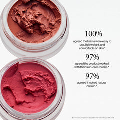 Goop Beauty Cream Blush applied on lips for a soft tint.