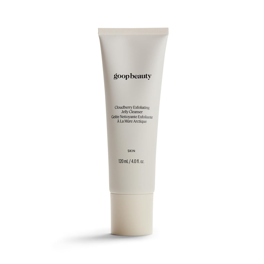 Goop Beauty Exfoliating Jelly Cleanser bottle for daily cleansing.