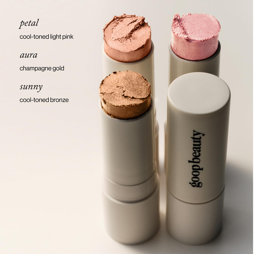 Goop Glow Skin Highlighter Stick enriched with Kalahari melon oil for nourishment.