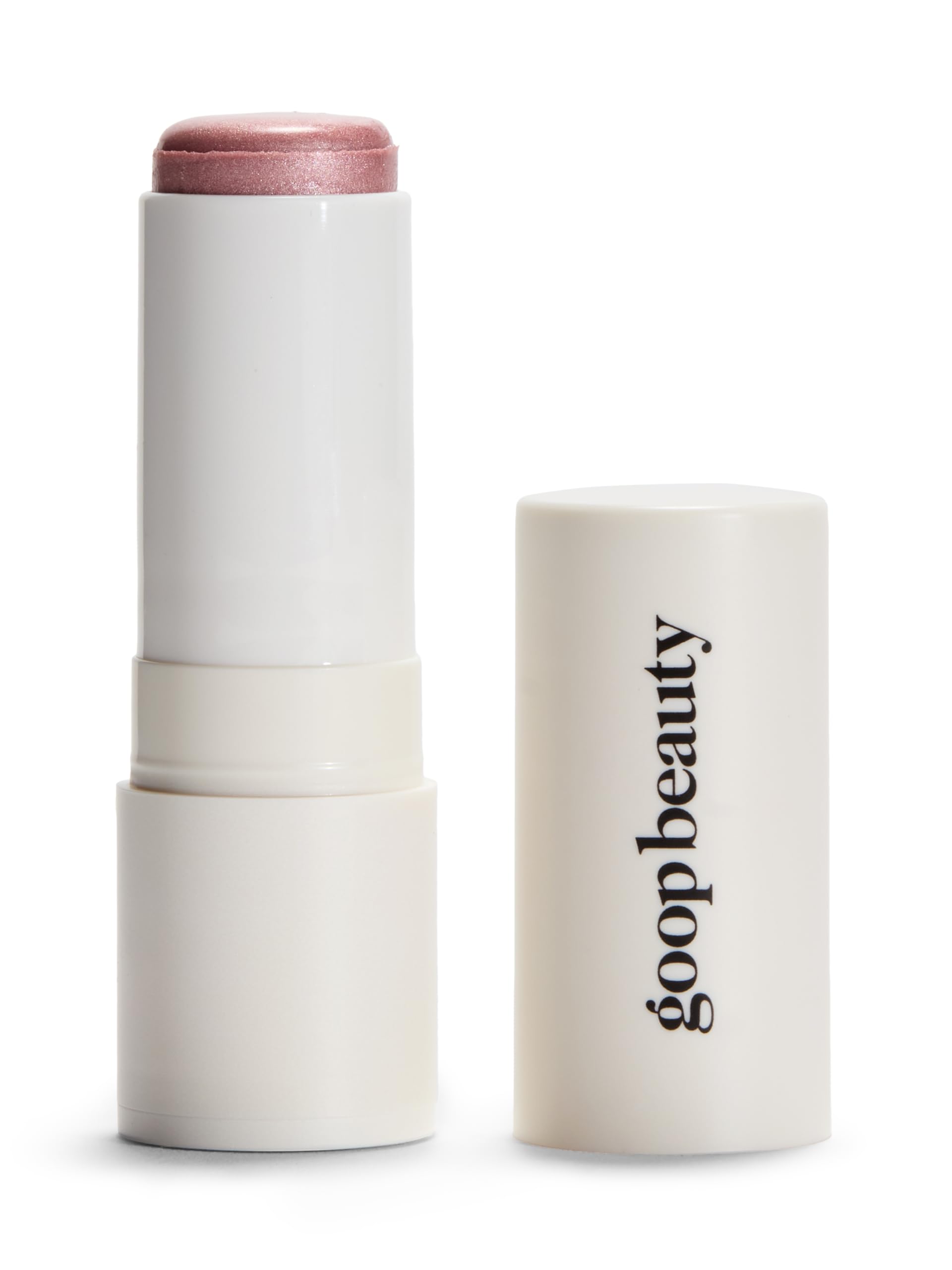Goop Beauty Glow Skin Highlighter Stick Petal on cheeks for a soft pearlescent glow.