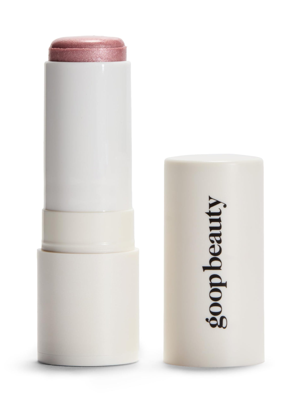 Goop Beauty Glow Skin Highlighter Stick Petal on cheeks for a soft pearlescent glow.