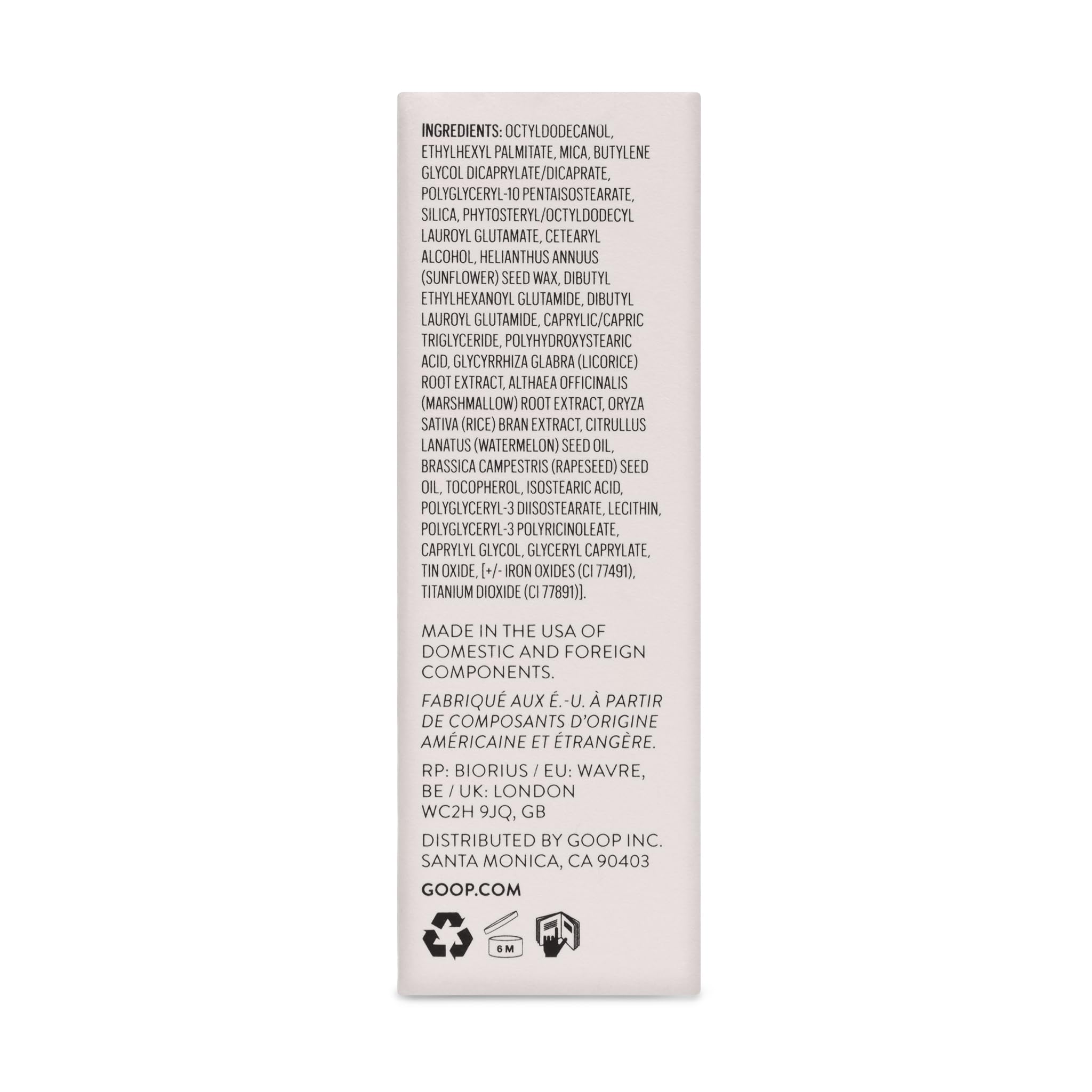 Goop Glow Skin Highlighter Stick in travel size for on-the-go glow.