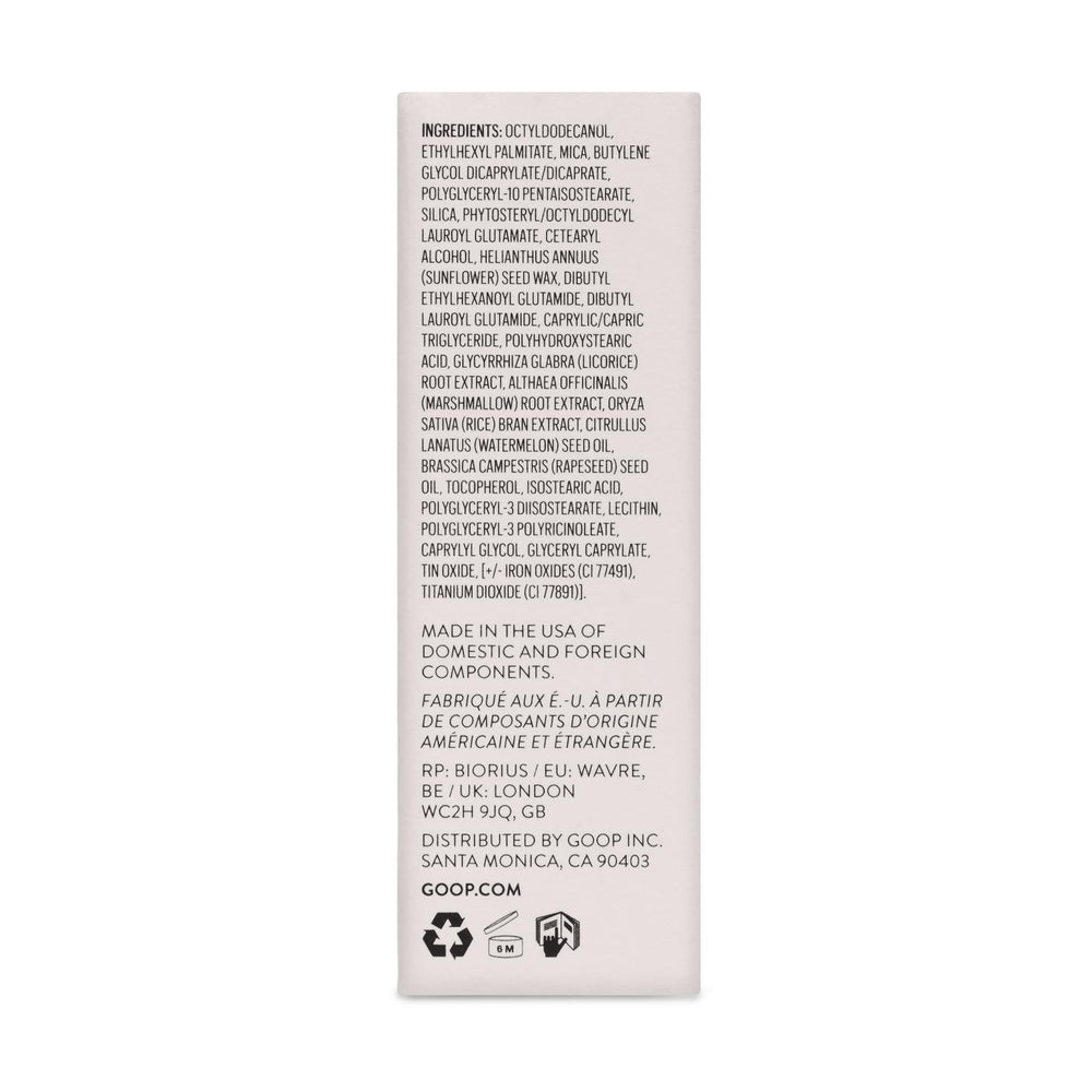Goop Glow Skin Highlighter Stick in travel size for on-the-go glow.