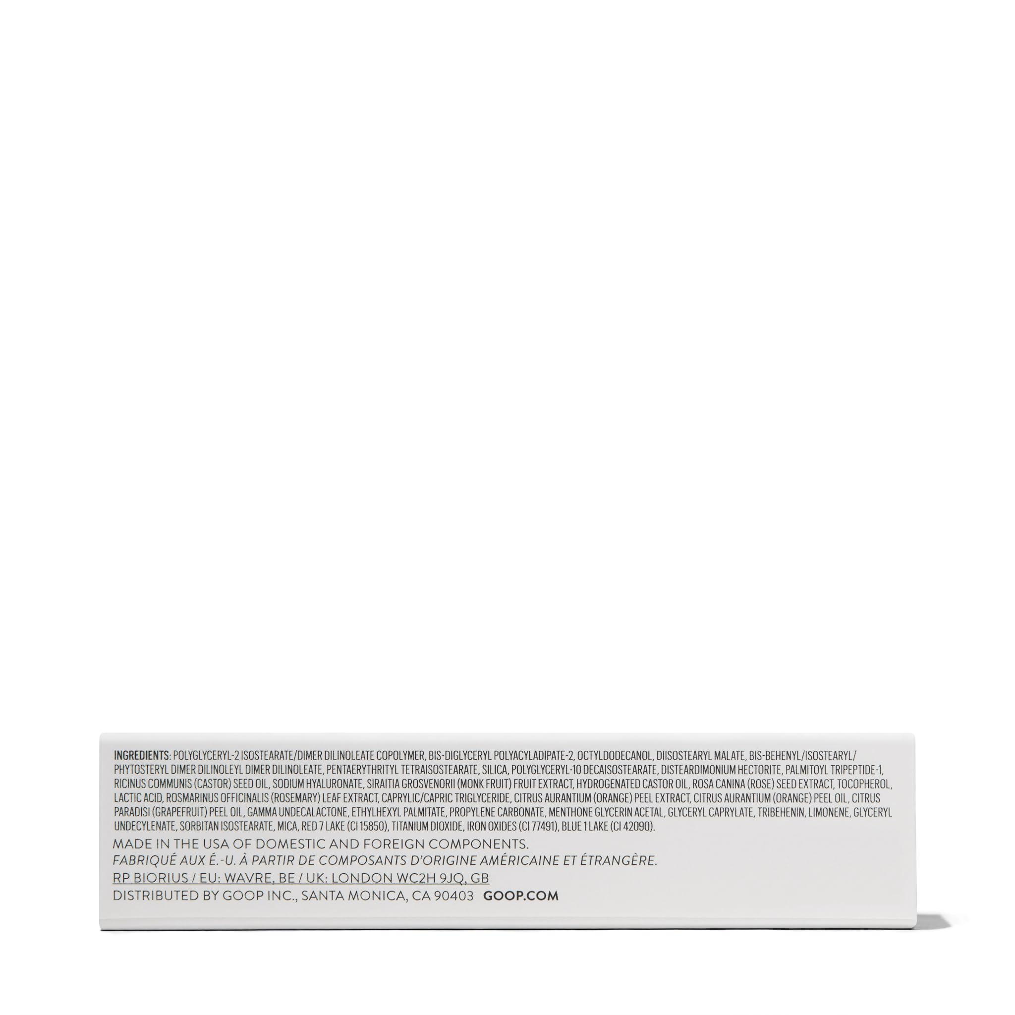 Goop Beauty Hydra-Barrier Gloss features barrier-supporting ingredients for daily lip care