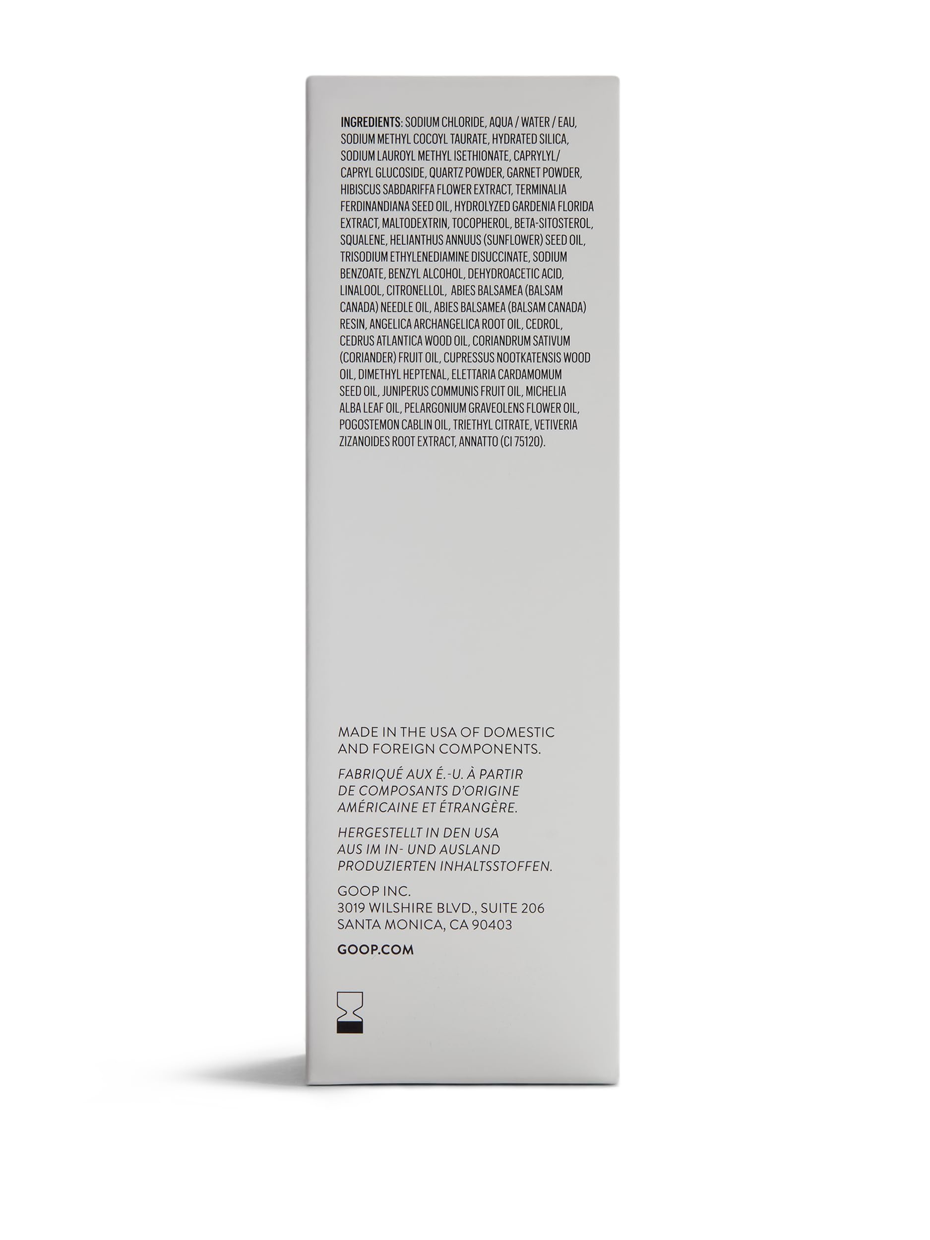 goop Beauty Microderm Body Polish effect on dull skin with a gentle glow.