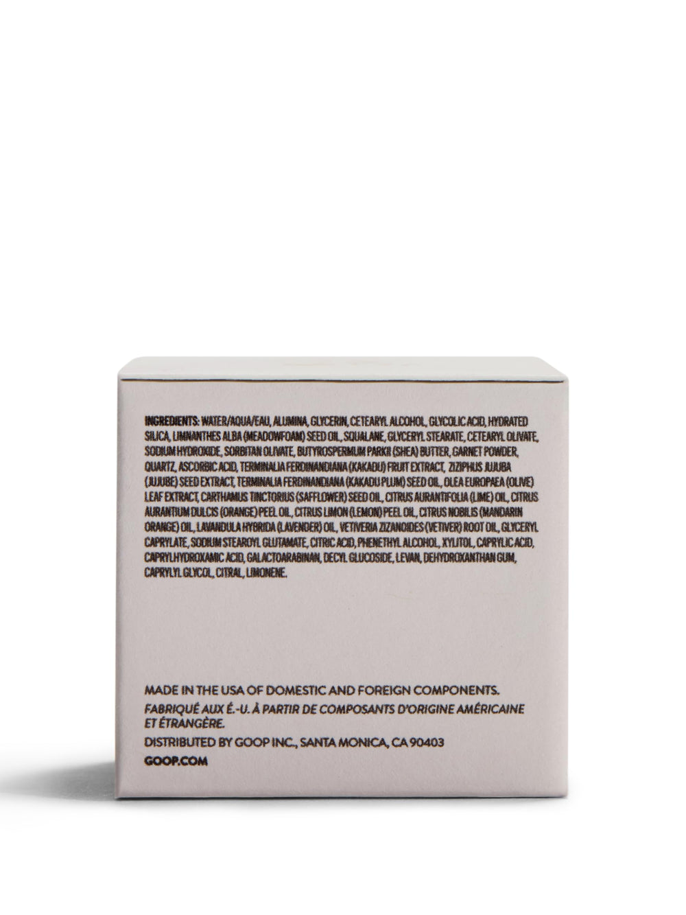goop Beauty Microderm Exfoliator packaging and labeling communicates clean, cruelty-free values.