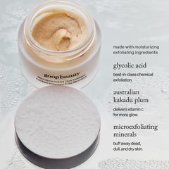 goop Beauty Microderm Exfoliator marshmallow texture shows easy, plush application.