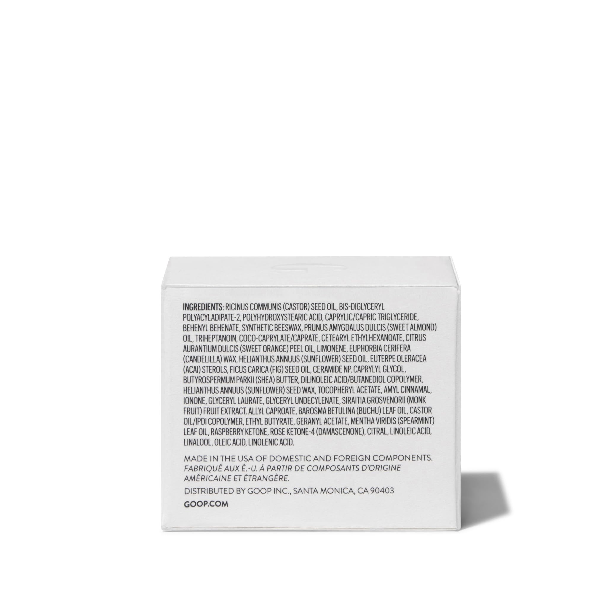 Lips look hydrated and protected after eight hours with Goop Lip Repair Mask.