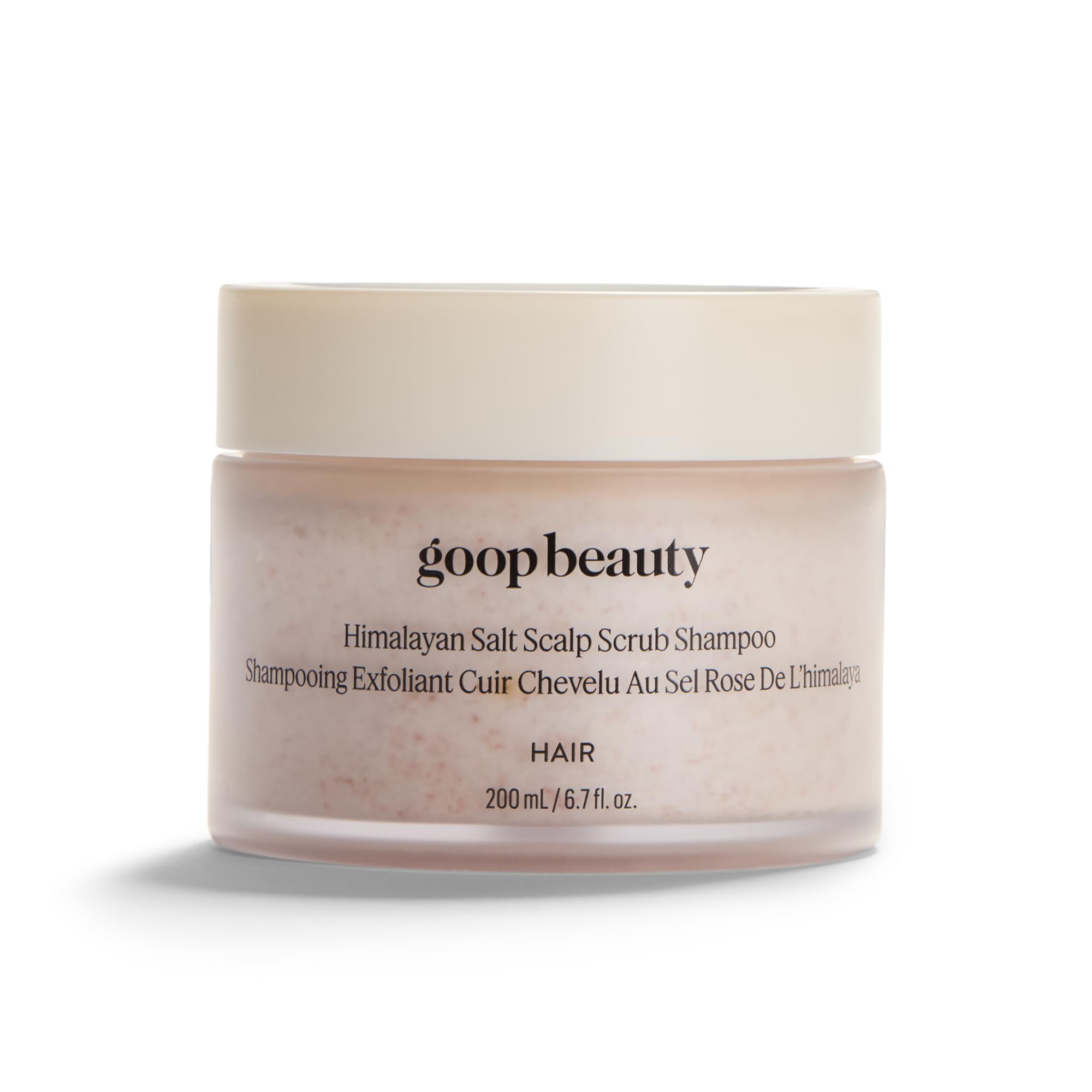 Goop Beauty scalp scrub shampoo bottle for detox cleansing routine
