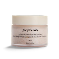 Goop Beauty scalp scrub shampoo bottle for detox cleansing routine