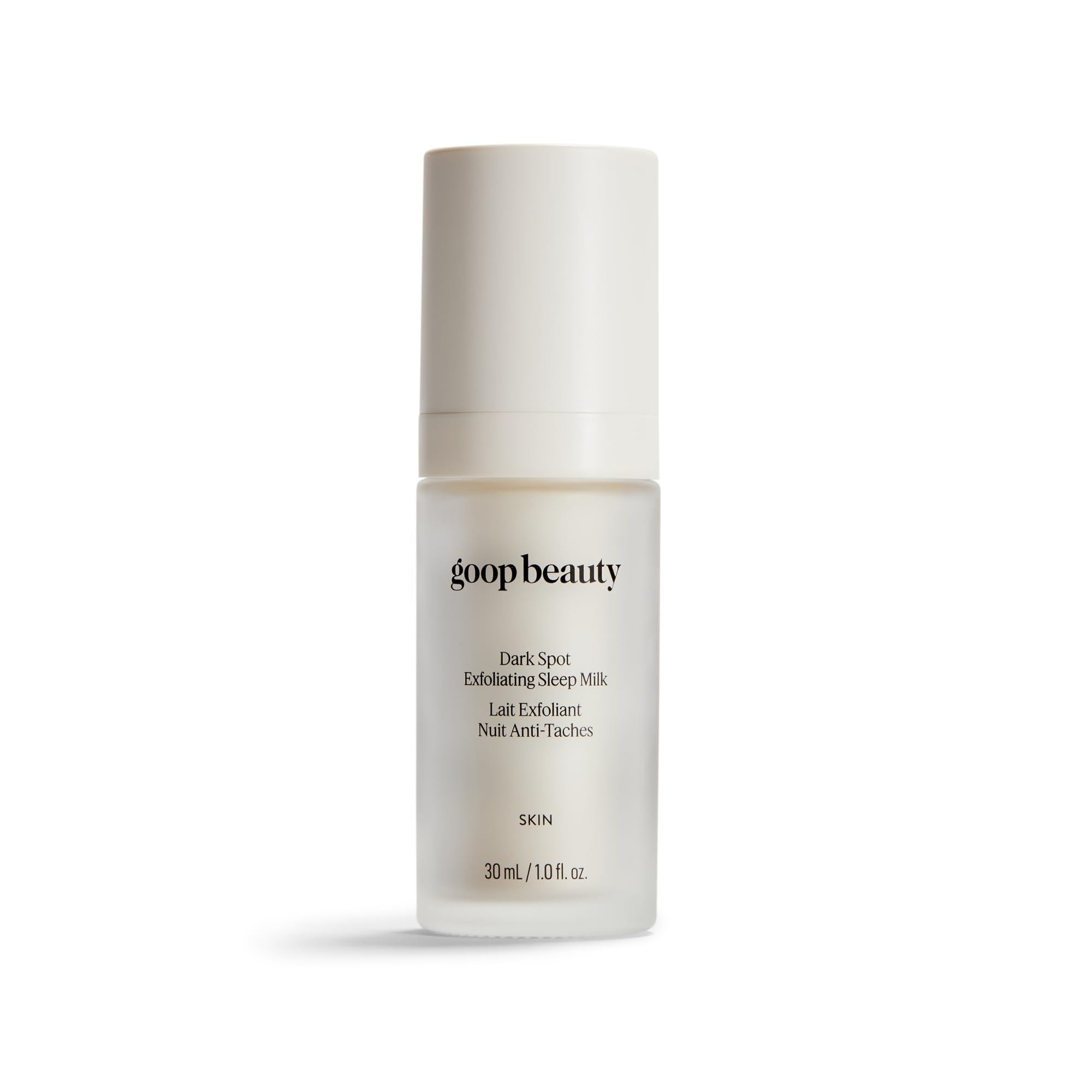 goop Beauty Sleep Milk Serum bottle ready for nightly exfoliation and glow