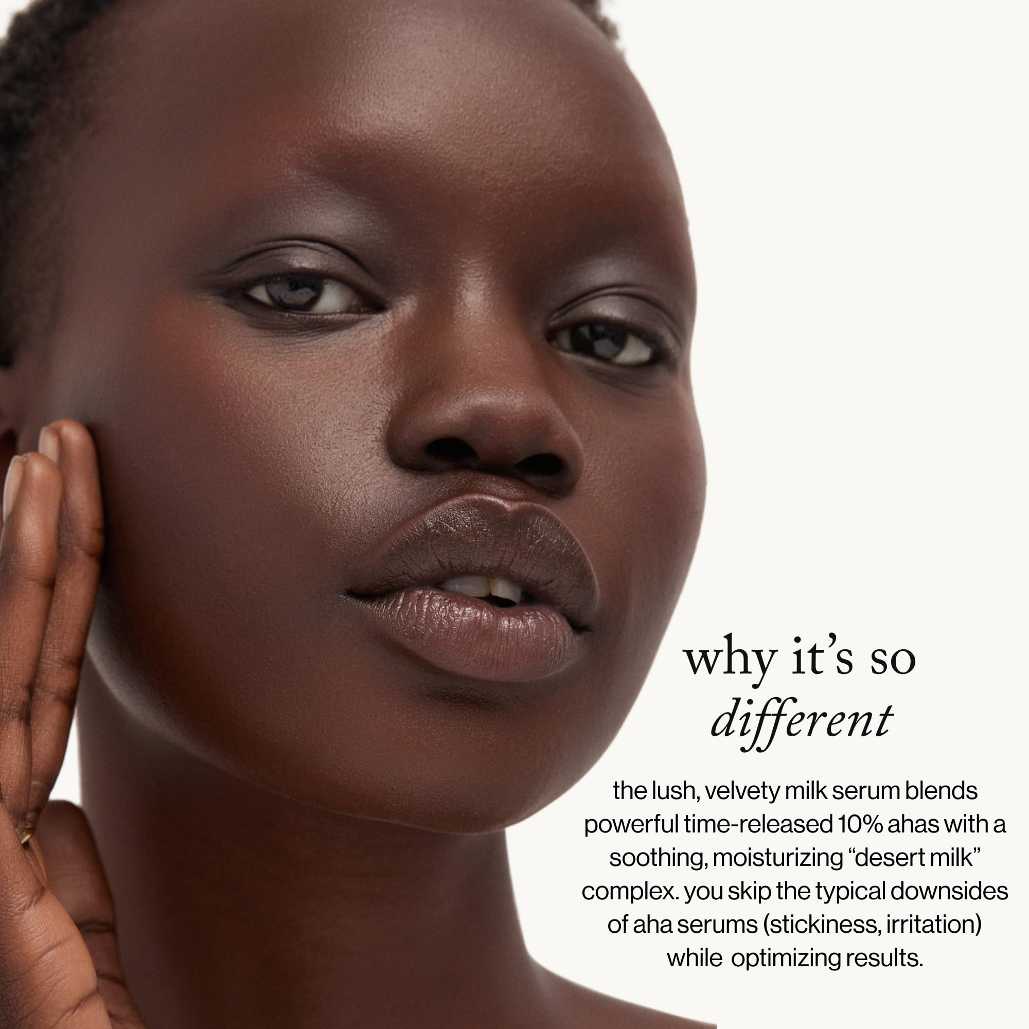 goop Beauty Sleep Milk Serum night routine image emphasizes easy nightly use