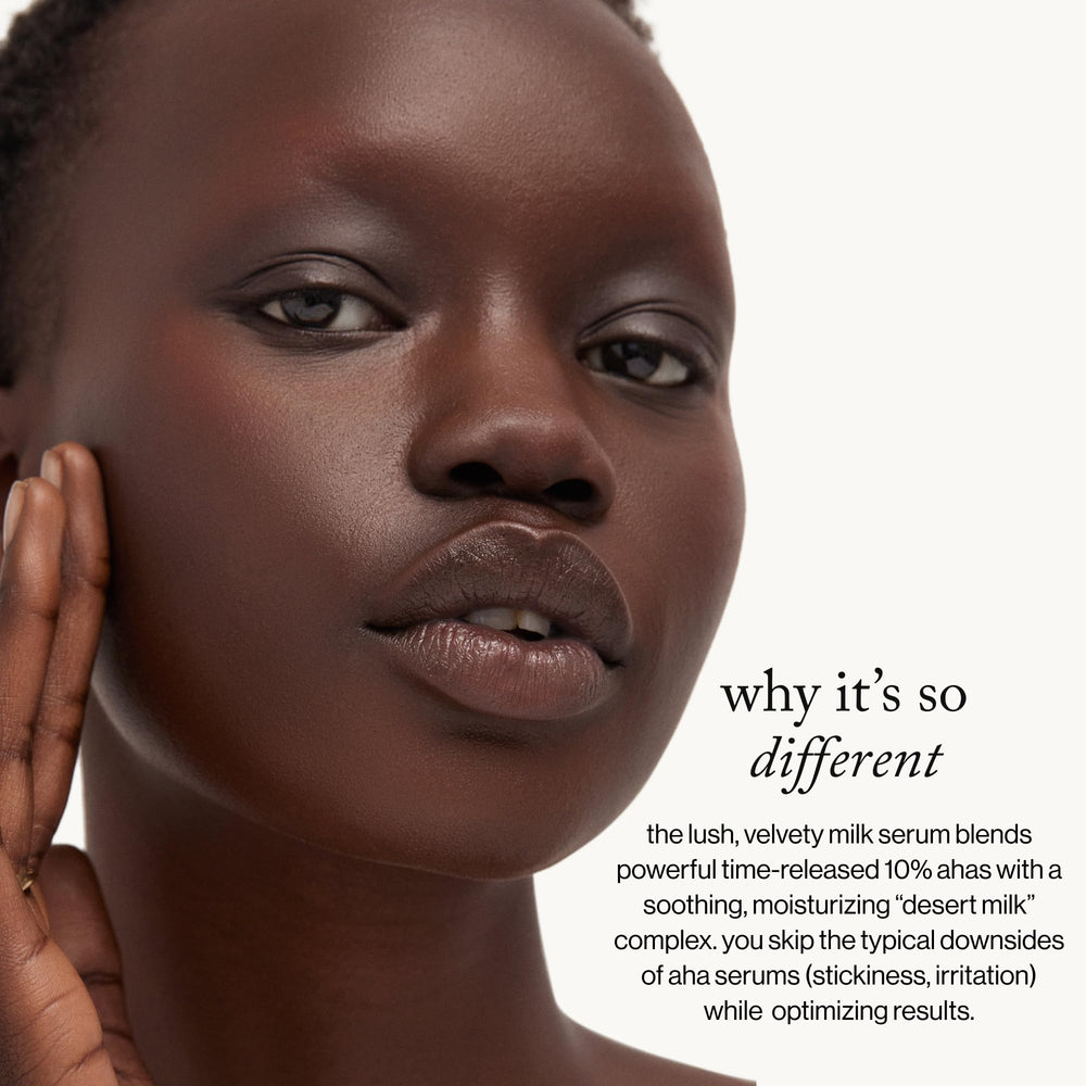 goop Beauty Sleep Milk Serum night routine image emphasizes easy nightly use
