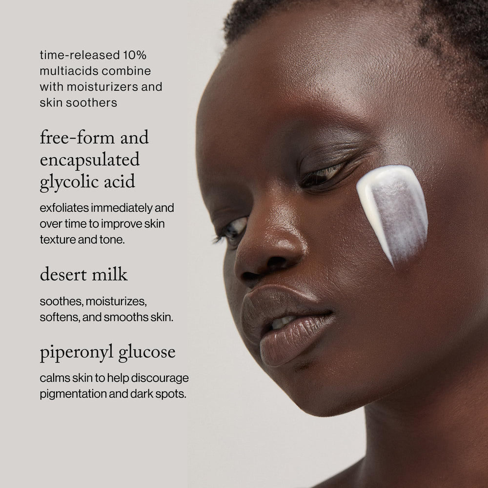 goop Beauty Sleep Milk Serum texture swirl highlights creamy, fast-absorbing formula