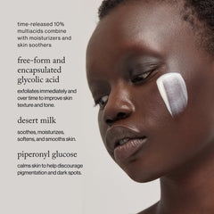 goop Beauty Sleep Milk Serum texture swirl highlights creamy, fast-absorbing formula
