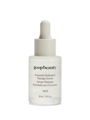 goop Exosome Hydration Serum bottle shows premium packaging for daily facial hydration.