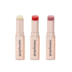 Goop Lip Balm Trio clear variant for daily hydration and smooth glide