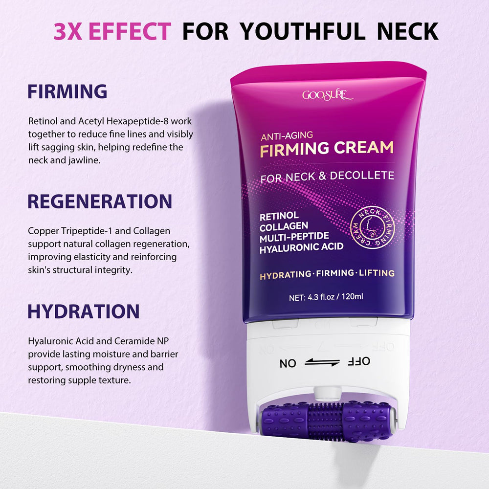 GOOSURE cream texture closeup emphasizes rich hydration and smoothing.