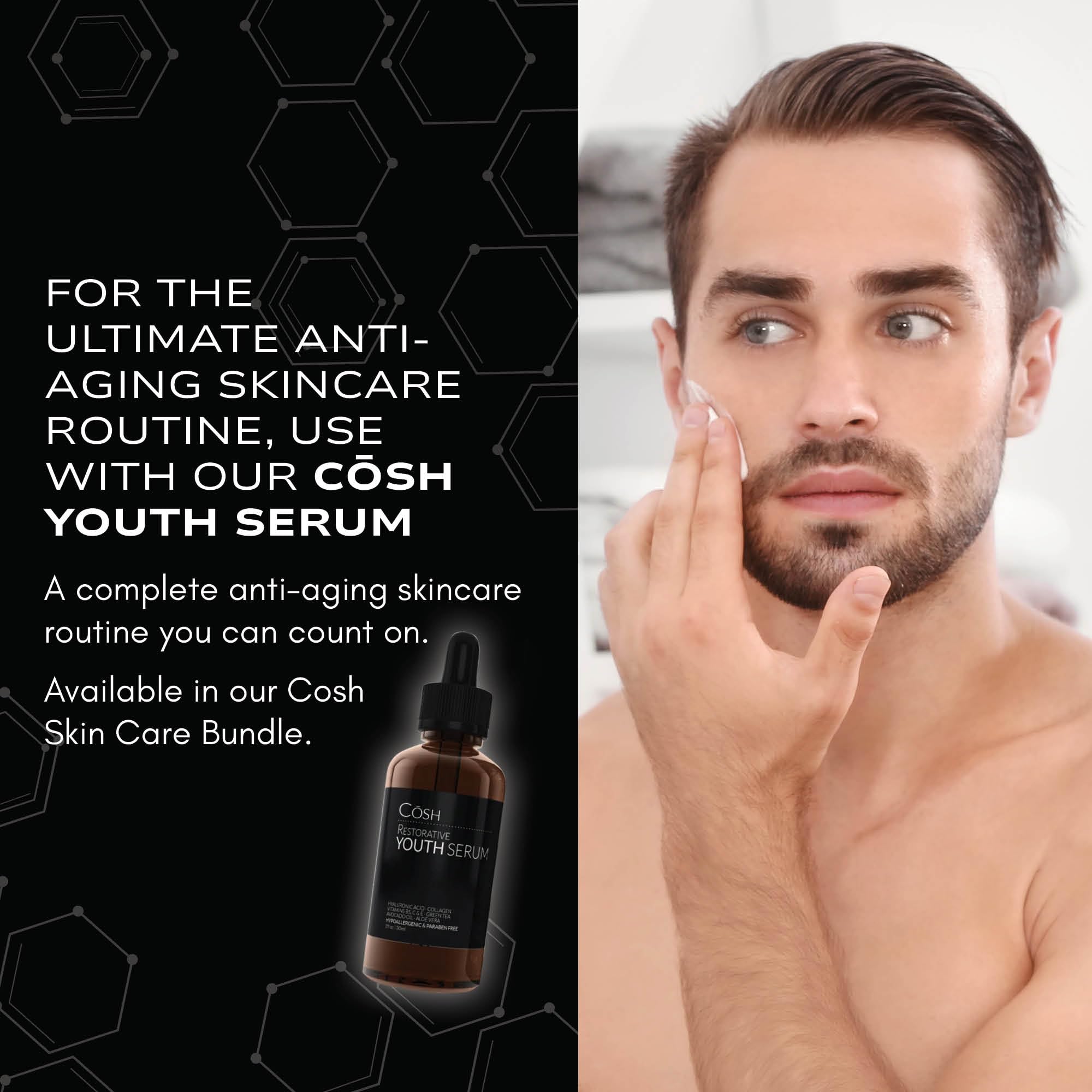 Gorilla Mind Cōsh in morning routine for refreshed, firmer-looking skin.