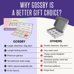 GOSSBY jasmine steamer for a calming spa-like shower experience